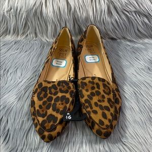 Time and tru animal print pointy flats size 11WIDE